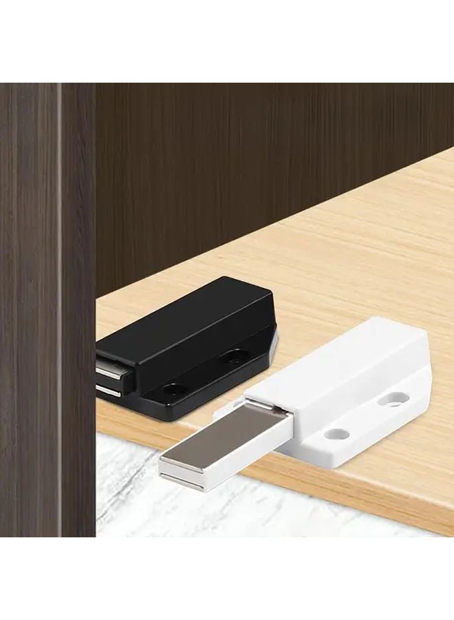 4pcs Black Magnetic Push Button Reverser For Cabinet Doors No Installation - Image 3