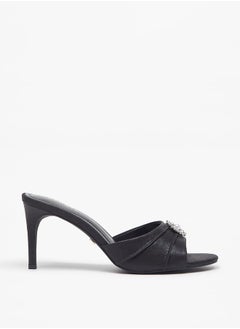 Celeste Women's Embellished Slip-On Sandals with Stiletto Heels  - Image 3
