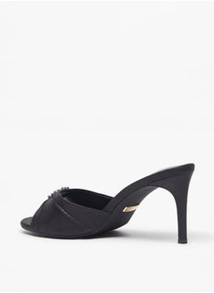 Celeste Women's Embellished Slip-On Sandals with Stiletto Heels  - Image 2