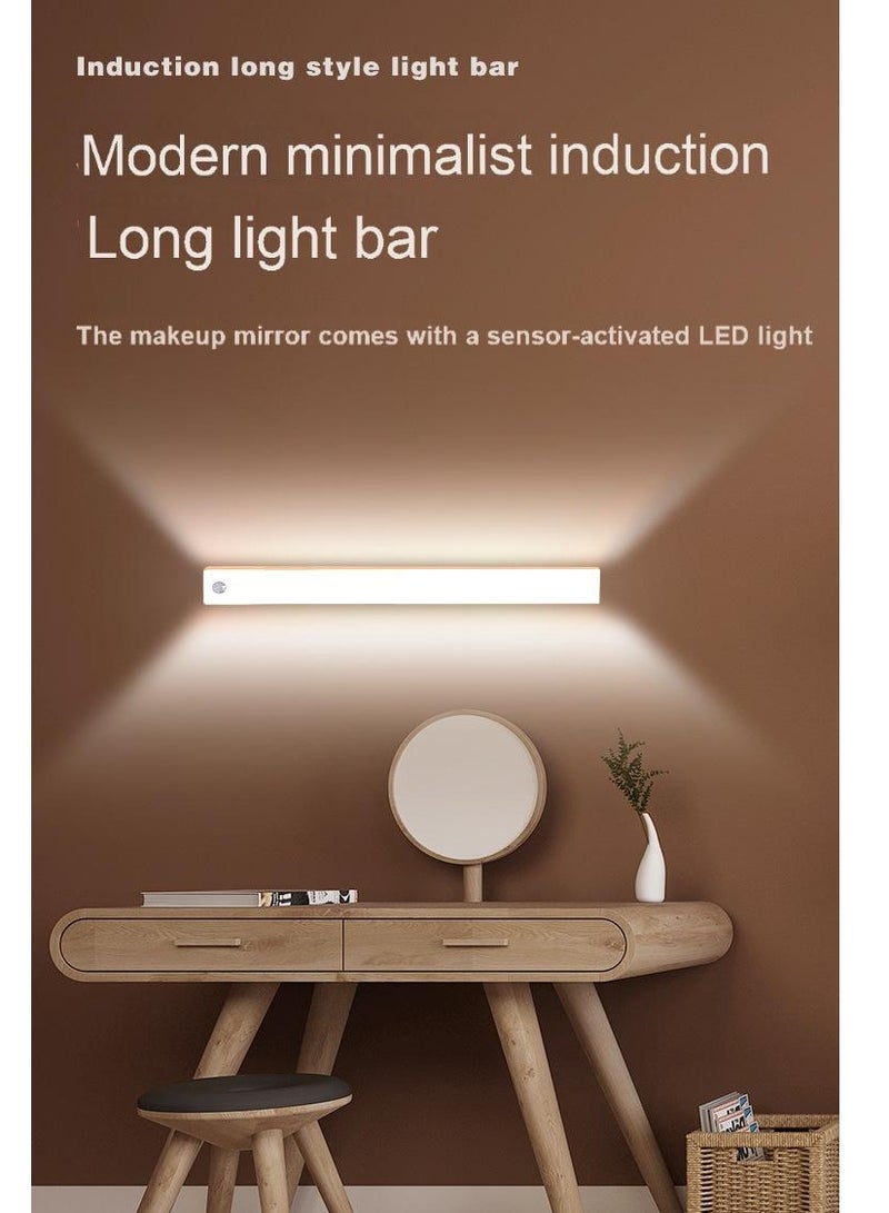 Multifunctional Induction Long Style Light Bar - 20CM Warm Light, Motion Sensing, Adjustable Brightness & Color Temperature, USB Rechargeable, Ideal for Home & Dorm Use - Image 1