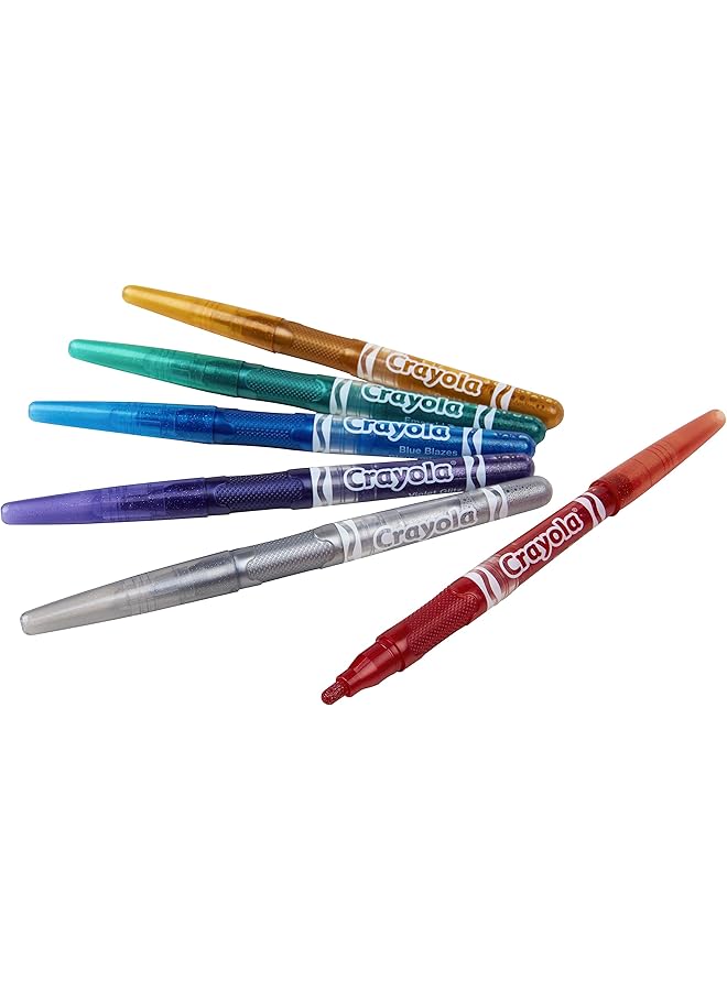 Crayola 6 Ct Glitter Markers - Image 2