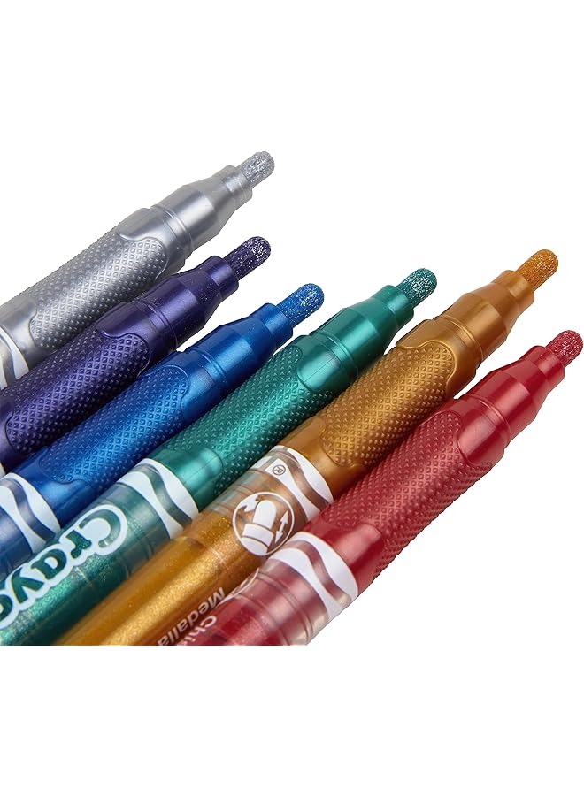 Crayola 6 Ct Glitter Markers - Image 4