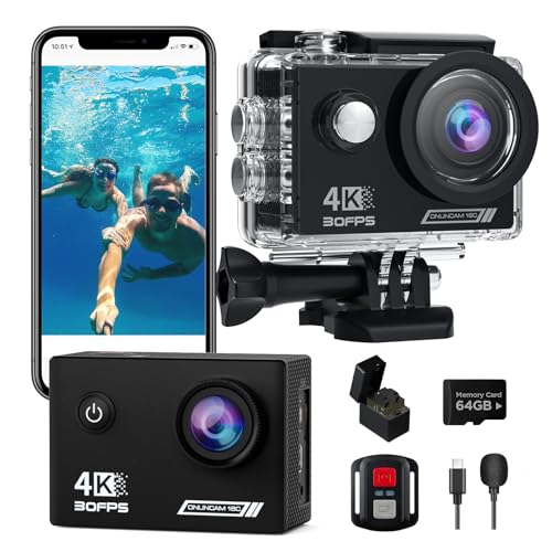 timnut Timnut Action Camera 4k30fps With Sd Card 64GB ZFB4F5D1AF17470C7C057Z