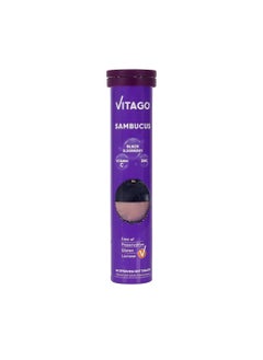 VITAGO Sambucus Effervescent Tablets, Vitamin C & Zinc - 20 Tablets  - Image 1