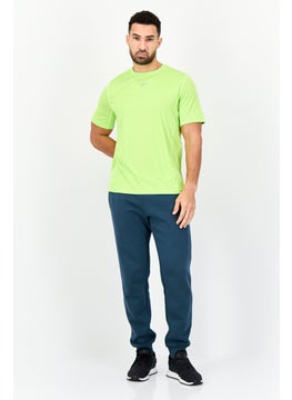 Reebok Men Sportswear Fit Short Sleeve Running T-Shirt, Lime Green  - Image 2