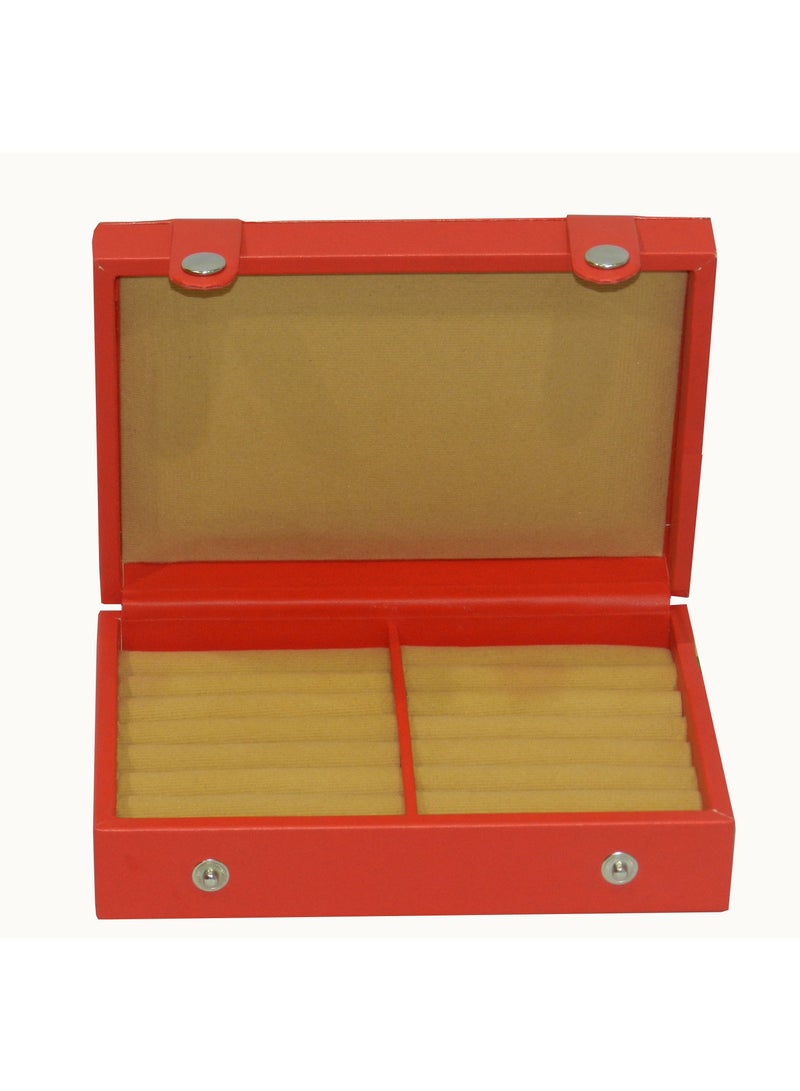 LAVERI LEATHER Laveri Faux Leather Designer New Collection Ring And Cufflink Box  - Image 1