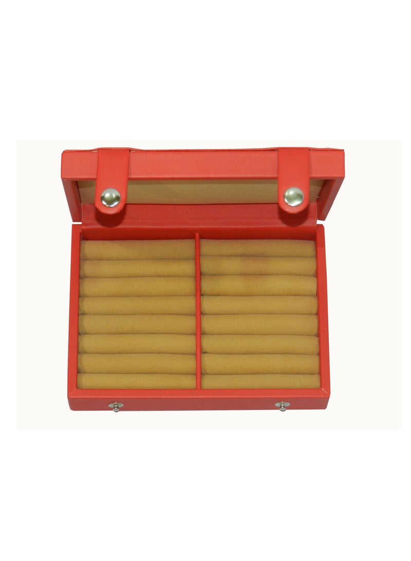 LAVERI LEATHER Laveri Faux Leather Designer New Collection Ring And Cufflink Box  - Image 3