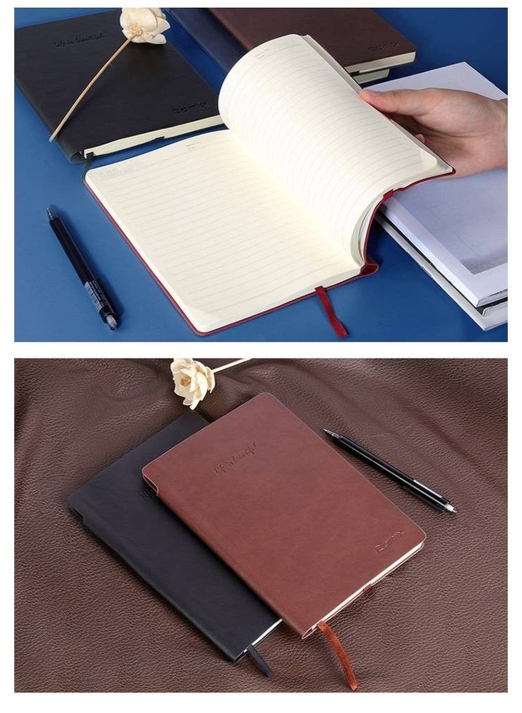 كوميكس كومكس - دفتر اعمال 98ورقة ورق اصفر مسطر مقاس A5 - لون كحلي - Image 2