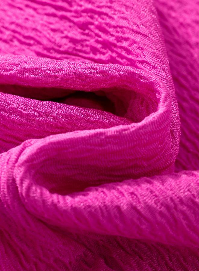 Take Two Girls Magenta Crinkle Texture Wide Leg Pants - Image 5