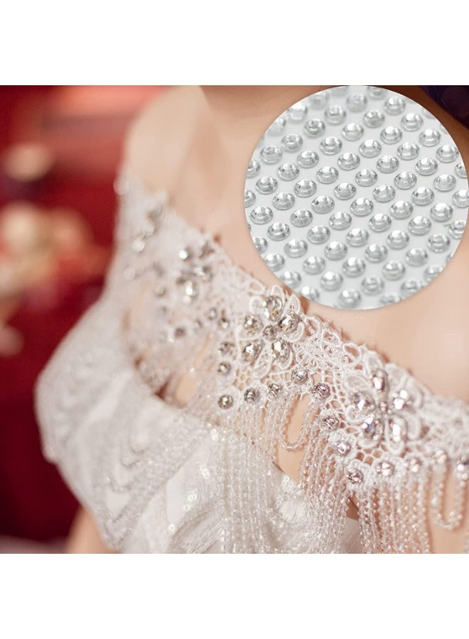 5 ملصقات لاصق الخرز شفافة المياه ، ملصقات الأحجار الكريستال الكريستال الأكريليك لملصقات الزخرف الحرفية ، لDIY الحرف اليدوية المجوهرات الملابس ماكياج الماكياج عيد المهرجان الزخرفة - Image 5