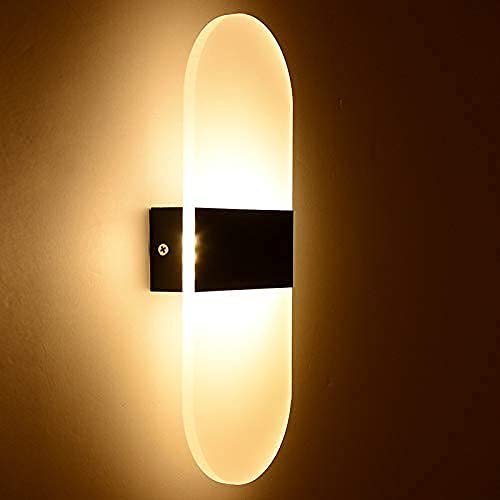Groeien 15 Watts Round Acrylic LED Wall Lamp - Warm White - Image 1