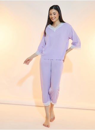 Texture Rib Lace Insert Top and Capri Set - pzsku/ZFB4FAD8682D7D44EBD9EZ/45/_/1739732104/4d3ca9ea-9666-471c-b30d-58873e5763c9