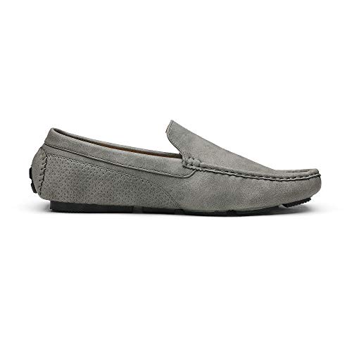 Bruno Marc Mens Penny Loafers Moccasins Shoes, Grey -11 (3251314) - Image 3