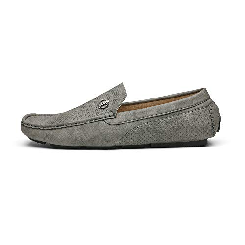 Bruno Marc Mens Penny Loafers Moccasins Shoes, Grey -11 (3251314) - Image 2