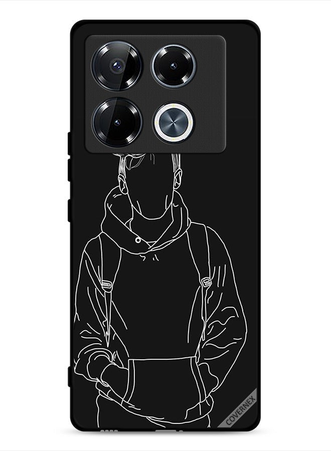 Covernex Infinix Note 40 Pro Plus 5G Protective Case Cover Sketch Of Jacket Boy - Image 1