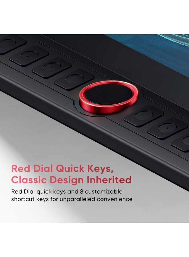 XPPen Artist 15.6 Pro V2 Drawing Tablet with Screen, 16K Pen Pressure Stylus Digital Art Tablet with Full-Laminated Anti-Glare Glass Adjustable Stand 8 Shortcut Keys Work for PC Mac Linux Android - Image 5