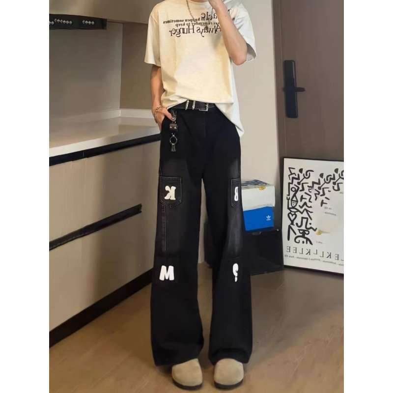 Unisex Classic Denim Jeans Loose Fit Daily Outdoor Wear - Image 5