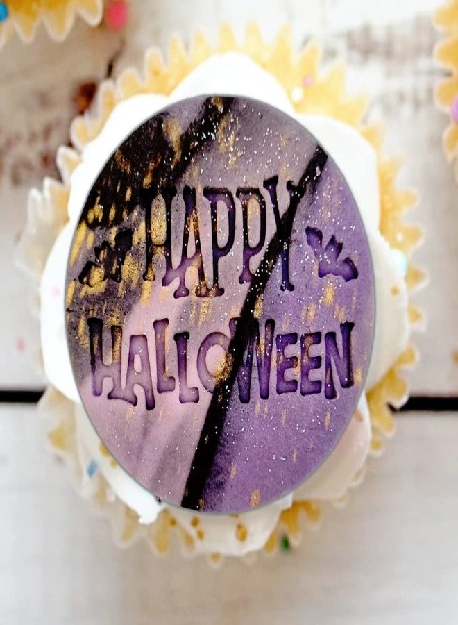 1066 Factory Happy Halloween and Trick or Treat (Set of 2 Stamps) Embosser Stamp for Icing Fondant Frosting Sugar Paste Cupcake Cake Cookie Baking Decoration - Image 2
