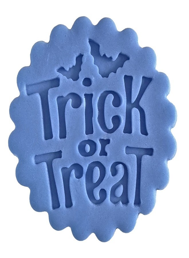 1066 Factory Happy Halloween and Trick or Treat (Set of 2 Stamps) Embosser Stamp for Icing Fondant Frosting Sugar Paste Cupcake Cake Cookie Baking Decoration - Image 3