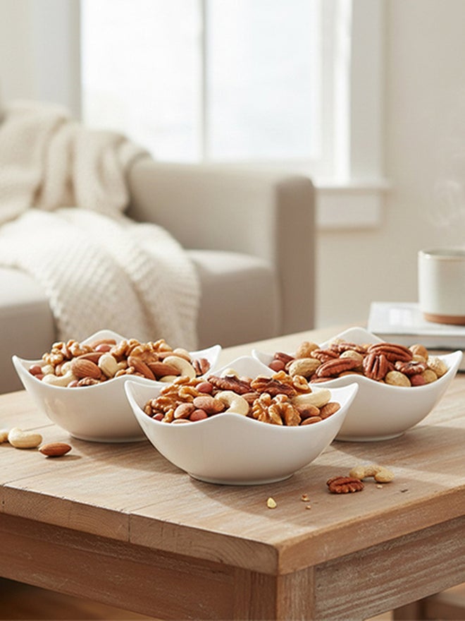 Shallow 3-Piece Porcelain Bowl Set, 12cm - Image 3