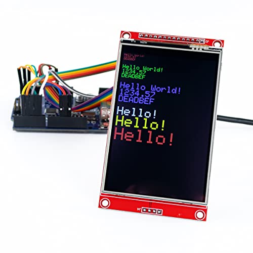 Hosyond 3.5 Inches TFT LCD Touch Screen Shield Display Module 480x320 SPI Serial ILI9488 with Touch Pen Compatible with Arduino R3/Mega2560 Development Board - Image 5