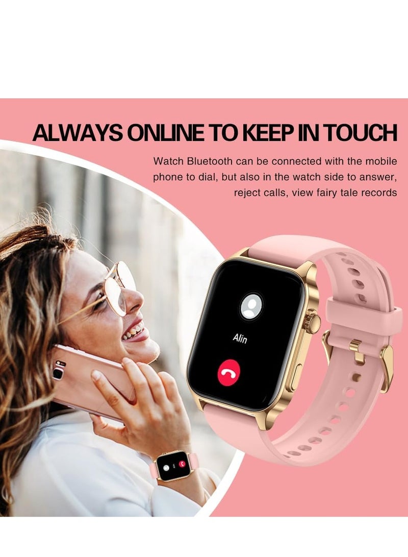0TO1 TECH 1.91" Smart Watch for Men Women(Receive & Dial), 100+ Sports Modes Fitness Tracker with Heart Rate/SpO2/Blood Pressure/Sleep Monitor, Step Calorie Counter, IP68 Water Resistant Smartwatches (Pink) - Image 4