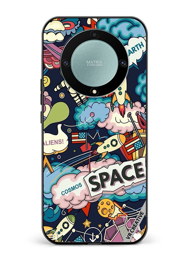 VR CREATIVE Protective Case Cover For Honor X9b Space Design Multicolour - Image 1