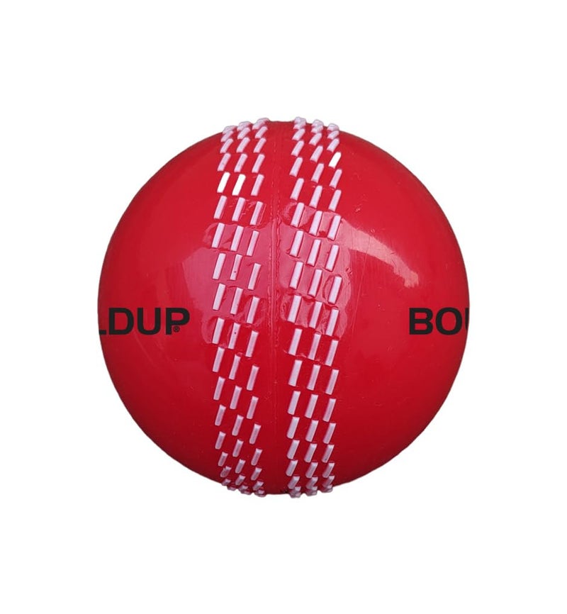 IFOLDUP Rubber Synthetic Cricket Ball i10 -Poly Hard Ball for Indoor and Outdoor TrainingSet of 2 (Orange+Maroon Pack of 02) - Image 2