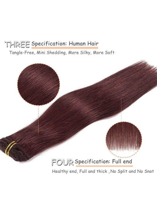 Caliee Hair Extenisons Clip In Human Hair Lace Clip In Hair Extensions Double Weft Seamless High Quanlity 7Pcs 120G Silky Straight Thick Hair Remy Hair Extensions Clip In Human Hair 18Inch - Image 4
