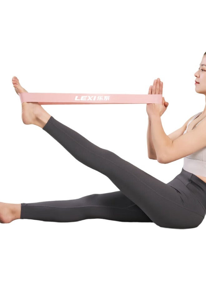 Lexi Yoga Elastic Band Fitness Women'S Hip Circle Lifting Hip Artifact Stretching Deep Squat Training Resistance Band Pink 30 Lbs - Image 3