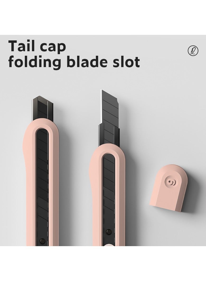 Deli Nusign ENS063 Snap-Off Utility Cutter with SK5 Edge - Pink - Image 2