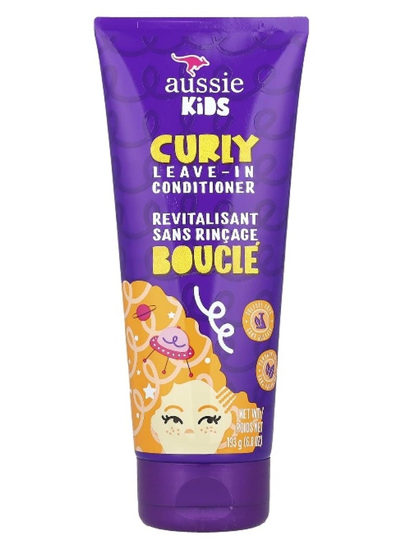 Aussie, Kids, Curly Leave-In Conditioner, Sunny Tropical Fruit, 6.8 oz (193 g) - Image 1