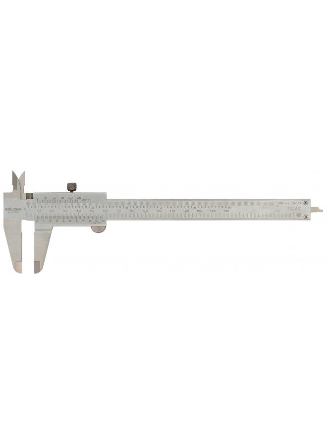 Mitutoyo 530-312 Vernier Calipers, Stainless Steel, for Inside, Outside, Depth and Step Measurements, Metric, 0"/0mm-150mm Range, +/-0.03mm Accuracy, 0.02mm Resolution, 40mm Jaw Depth - Image 1