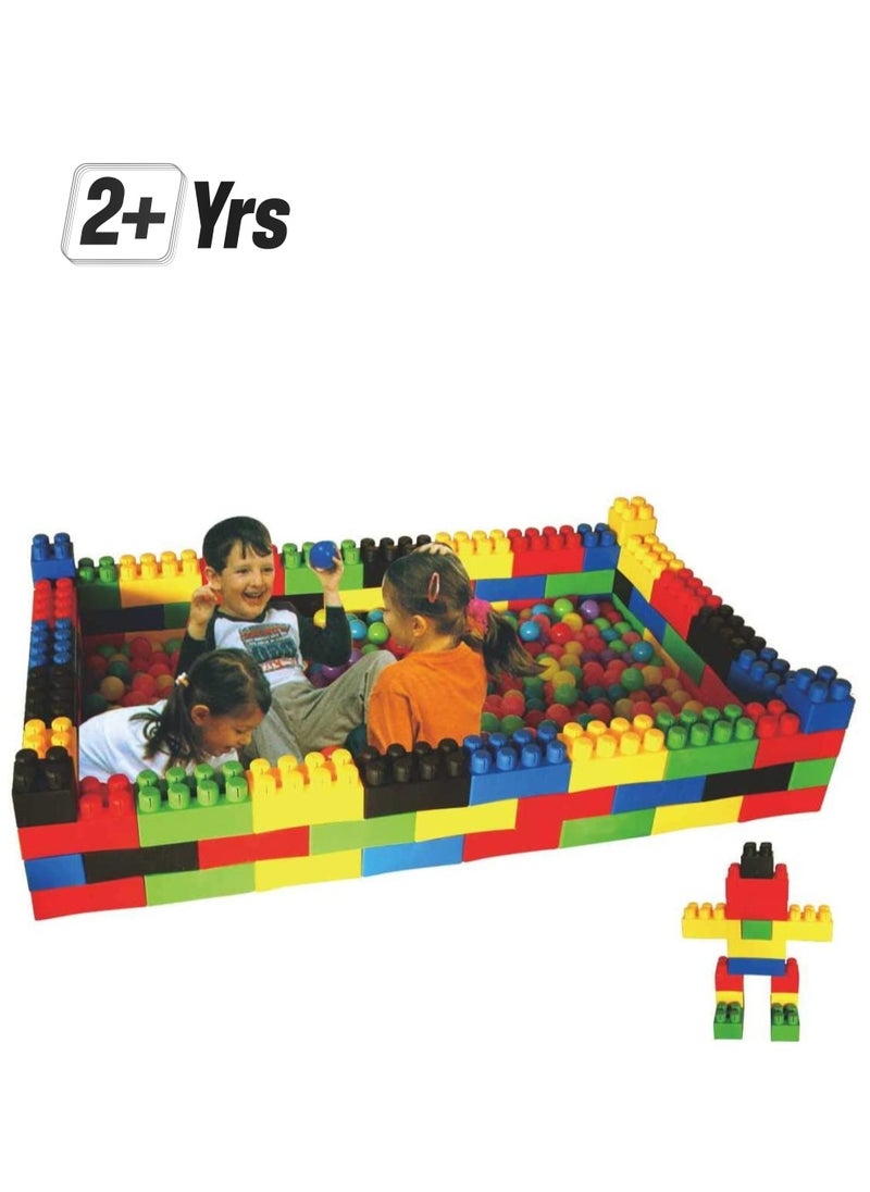 RBWTOYS - RBW Toys Jumbo Blocks Building Sets Colorful Interlocking Blocks Set in Puzzle Games,Jumbo Building Blocks Set includes 50 durable plastic blocks in 4 different colors RW-16645 - Image 1