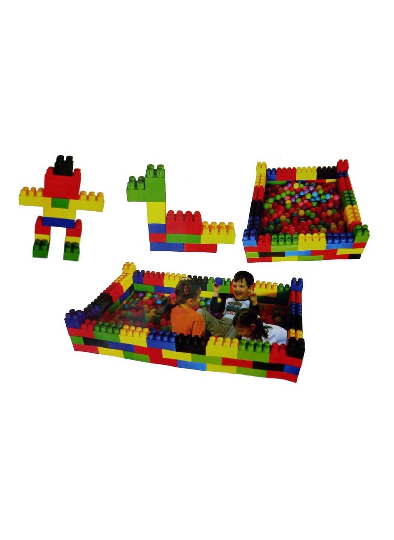 RBWTOYS - RBW Toys Jumbo Blocks Building Sets Colorful Interlocking Blocks Set in Puzzle Games,Jumbo Building Blocks Set includes 50 durable plastic blocks in 4 different colors RW-16645 - Image 1
