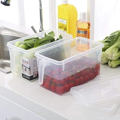 LEMBOSE Fridge Storage Boxes, Fridge Organizer For Kitchen Plastic Containers For Kitchen Storage Food Storage Containers with Handle with Lid (5 Liter) (Pack Of 1) - Image 5