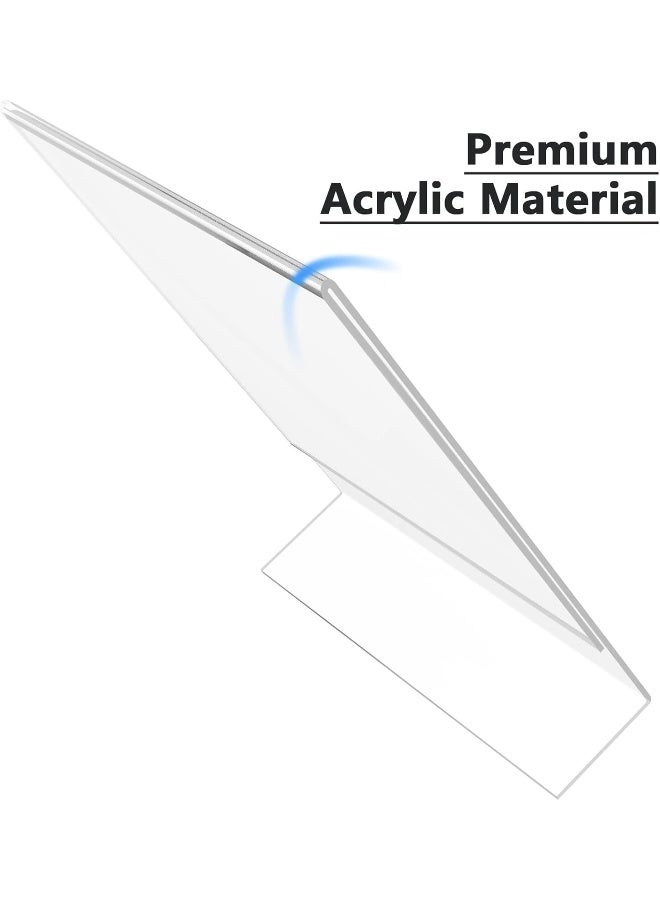 TPGP Acrylic Sign Holder 8.5 X 11 Slant Back Design Clear Sign Display Holder Plastic Display Stands - Pack Of 12 - Image 4