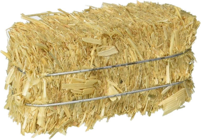 FloraCraft 12 Piece Decorative Straw Bale - Natural Sun-Baked Barley Straw for Any Season - Image 4