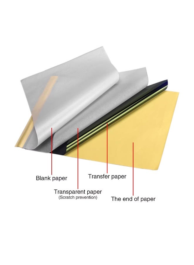 ATOMUS 50 sheets Sheets A4 Size Tattoo Stencil Paper Set - Image 4