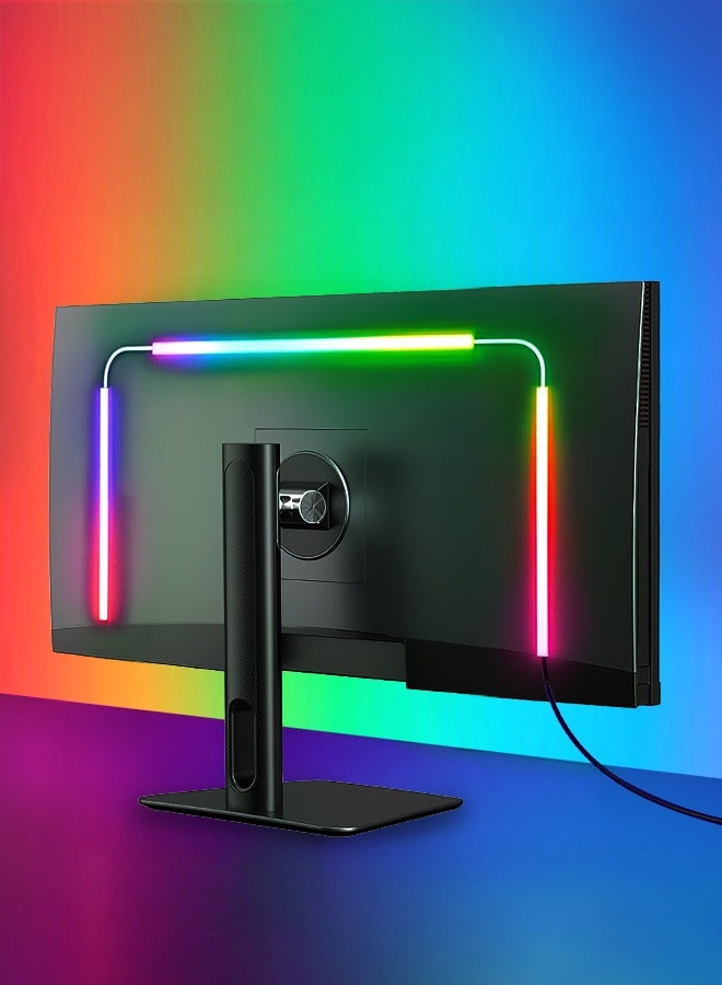 Lucky Kids 27-Inch Monitor RGB LED Backlight Immersive Screen & Music Sync for Gaming & Movies USB Powered Software Control - Image 1