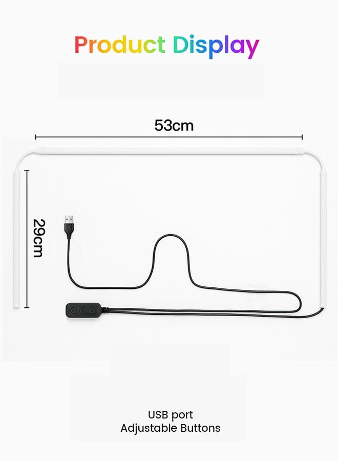 Lucky Kids 27-Inch Monitor RGB LED Backlight Immersive Screen & Music Sync for Gaming & Movies USB Powered Software Control - Image 4