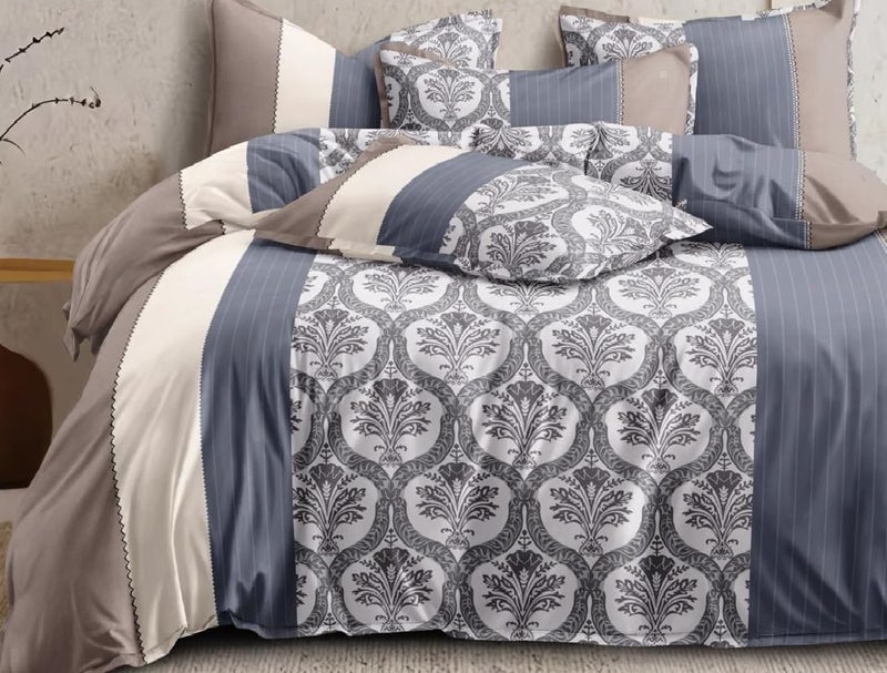Laying Style™ 1 Reversible Comforter Super King Size 108 x 108 Both Side Same Print 1 Bedsheet King Size 108 * 108 inches and 2 Pillow Cover 4 Pieces Bedding Set | AC Quilt | AC Dohar (Design-23) - Image 3