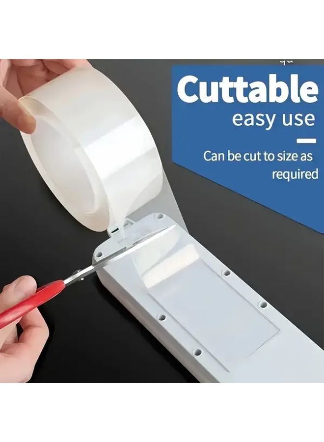 Heavy Duty Double Sided Adhesive Tape 500cm x 5cm Transparent Removable Strong Bonding - Image 5