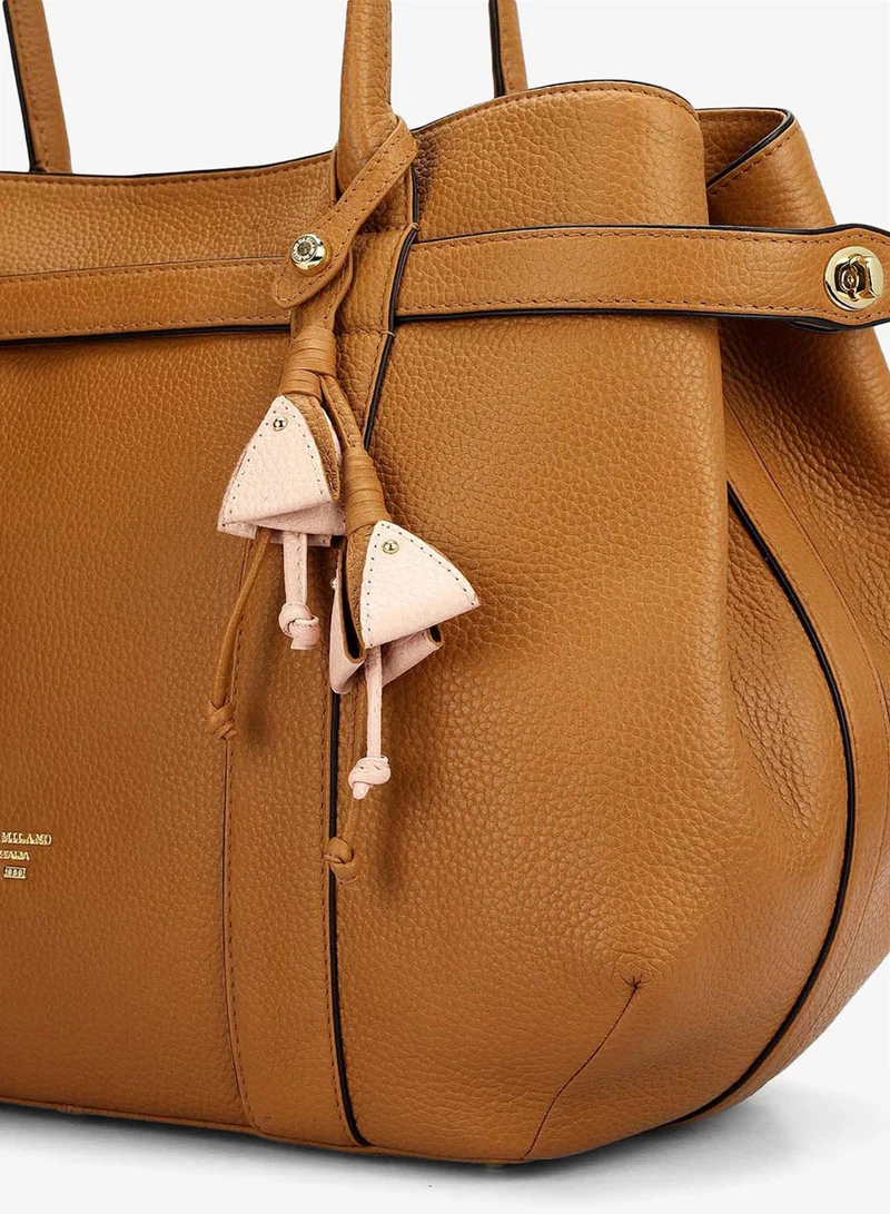 Da Milano Caramel Willow Shoulder Bag (L) for Women | Best Price UAE
