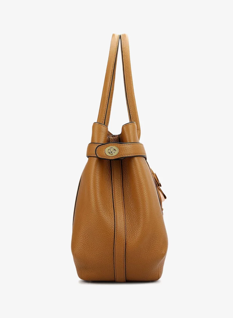 Da Milano Caramel Willow Shoulder Bag (L) for Women | Best Price UAE