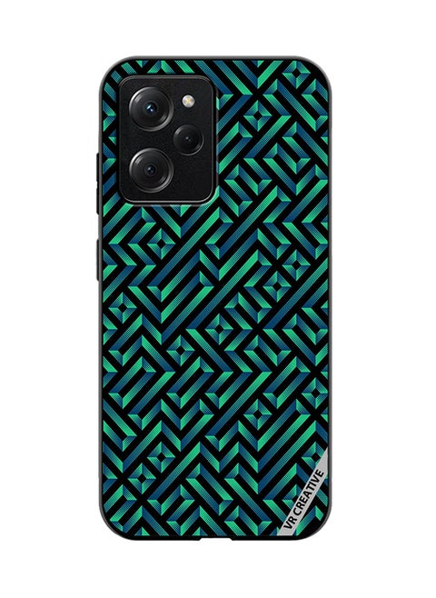 Protective Case Cover For Xioami Pcoo X5 Pro Geometric Pattern Design Multicolour