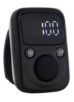 LIXES Digital Tasbeeh Ring with LCD Display Screen - Accurate Prayer Counter, Lightweight & Ergonomic Design, Ideal for Daily Use, Perfect Gift for Spiritual Practices and Counting Dhikr (black)  - Image 1
