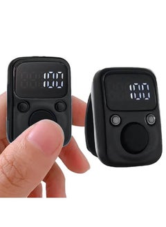 LIXES Digital Tasbeeh Ring with LCD Display Screen - Accurate Prayer Counter, Lightweight & Ergonomic Design, Ideal for Daily Use, Perfect Gift for Spiritual Practices and Counting Dhikr (black)  - Image 3