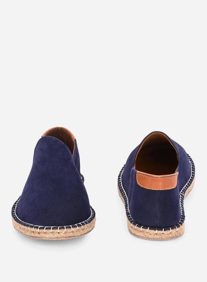Styli Contrast Stitch Detail Slip On Espadrilles  - Image 5