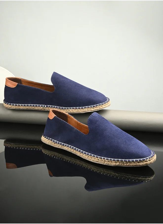 ستايلي Contrast Stitch Detail Slip On Espadrilles